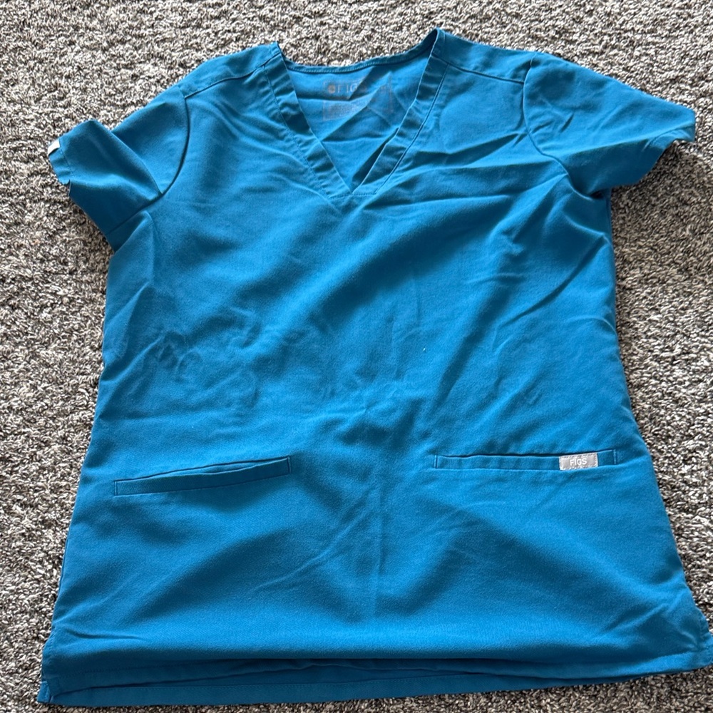Women’s Figs Caribbean blue scrub set